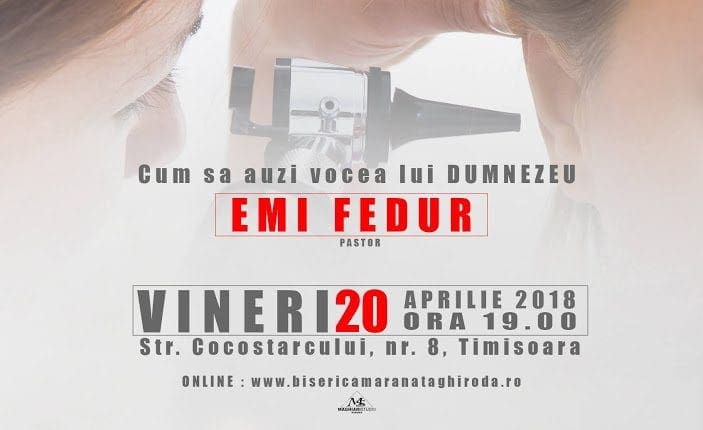 Emi Fedur la Biserica Maranata Ghiroda