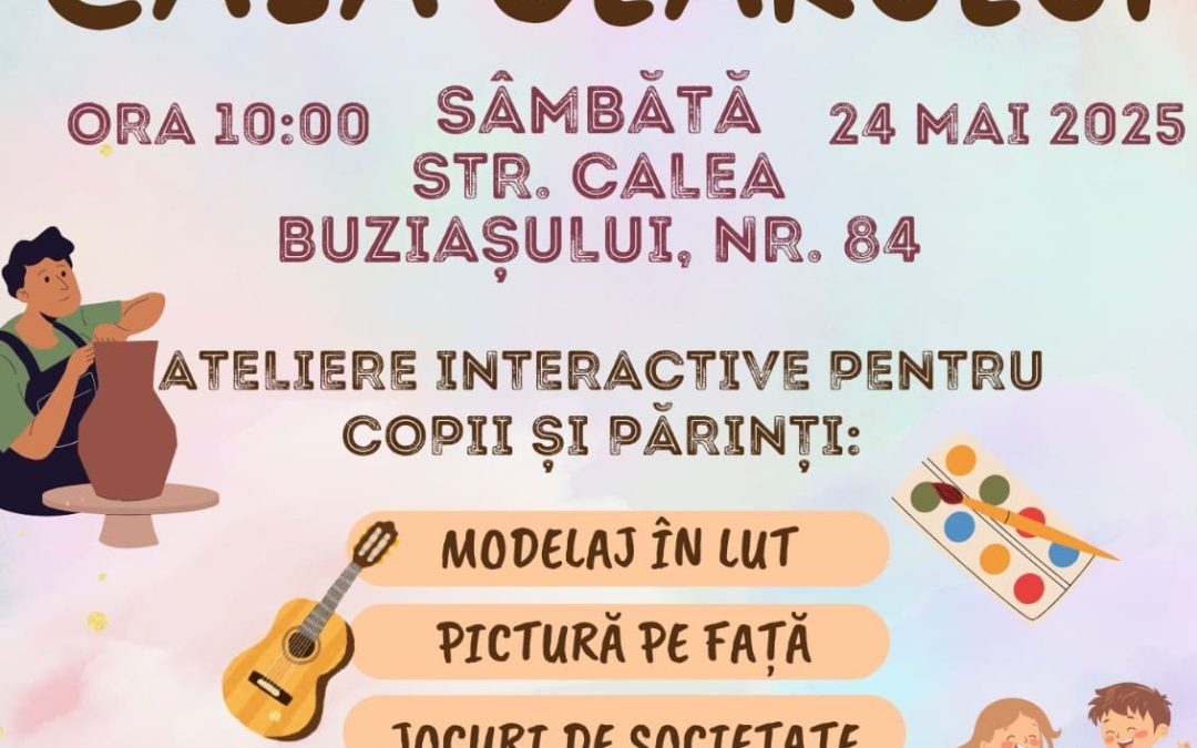 Casa Olarului organizează o zi de activități interactive pentru copii și părinți