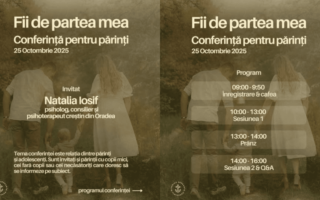 Conferință despre relația părinți–adolescenți la Biserica Speranța