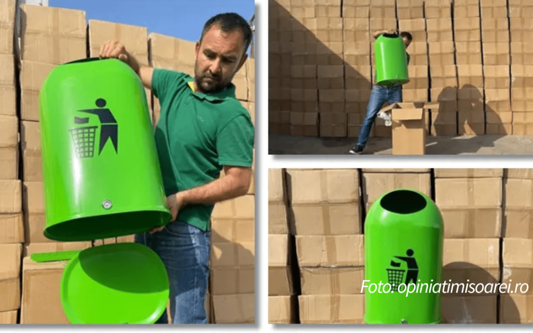Primăria cumpără coșuri de gunoi pentru oraș