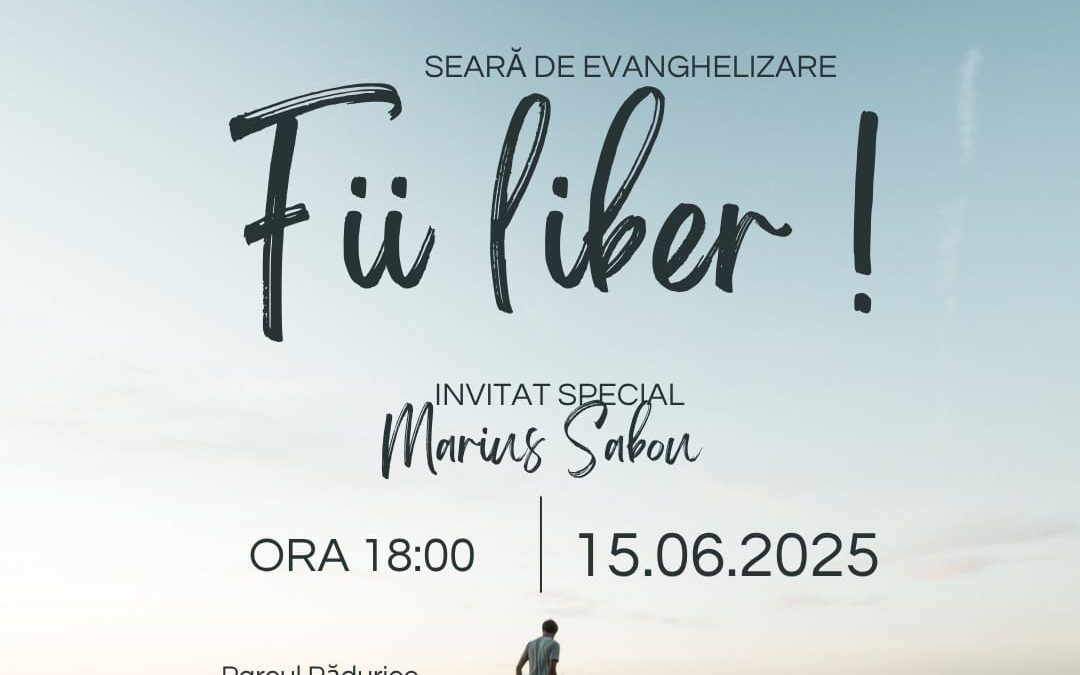 Biserica Maranata organizează trei zile de evanghelizare în Parcul Pădurice