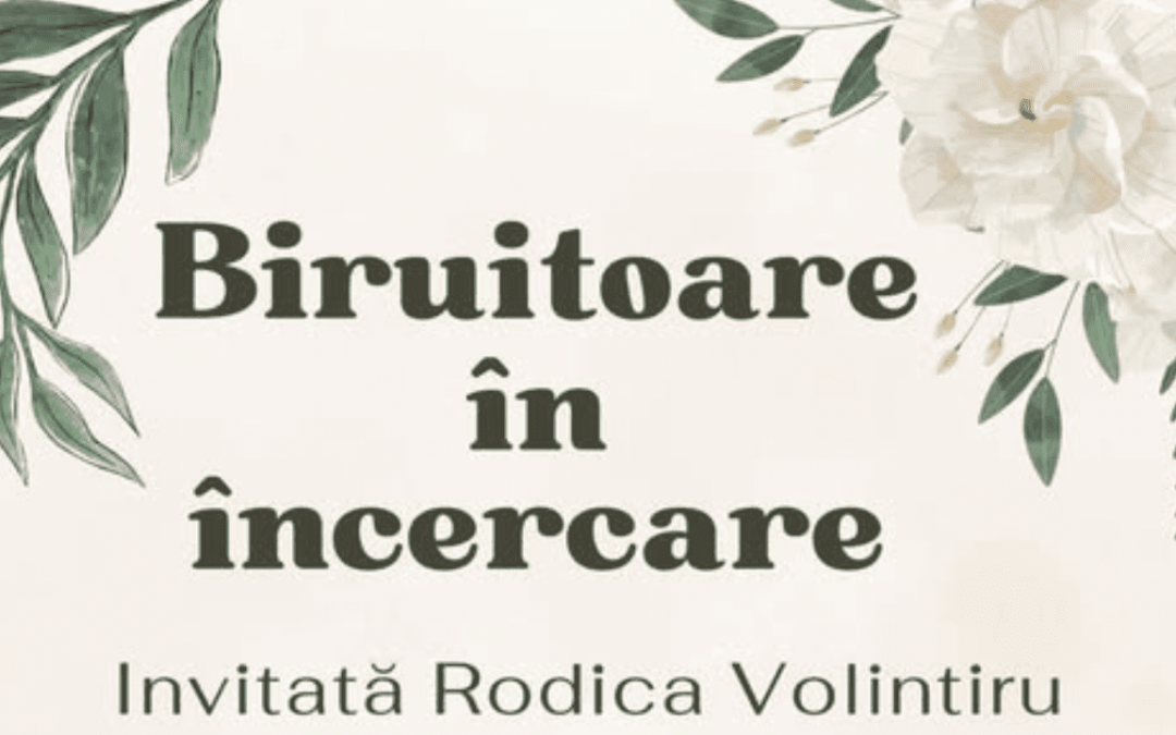 Rodica Volintiru va fi prezentă vineri, la Biserica Metanoia